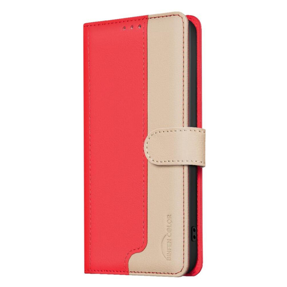 (Red) Flip Case For Samsung Galaxy S25 Ultra Flip Folio Card Slots Holder Kickstand Shockproof Tpu Inner Shell Rfid Blocking Red 764544180412