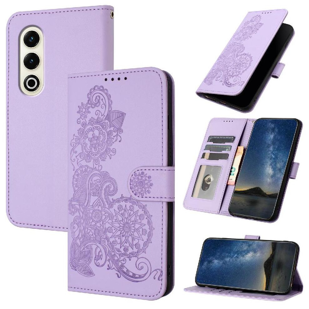 (Purple) Flip Case For Itel S25 With Card Slot Stand Flip Folio Book Kickstand Protective Pu Leather Magnetic Closure Purple 764544186575