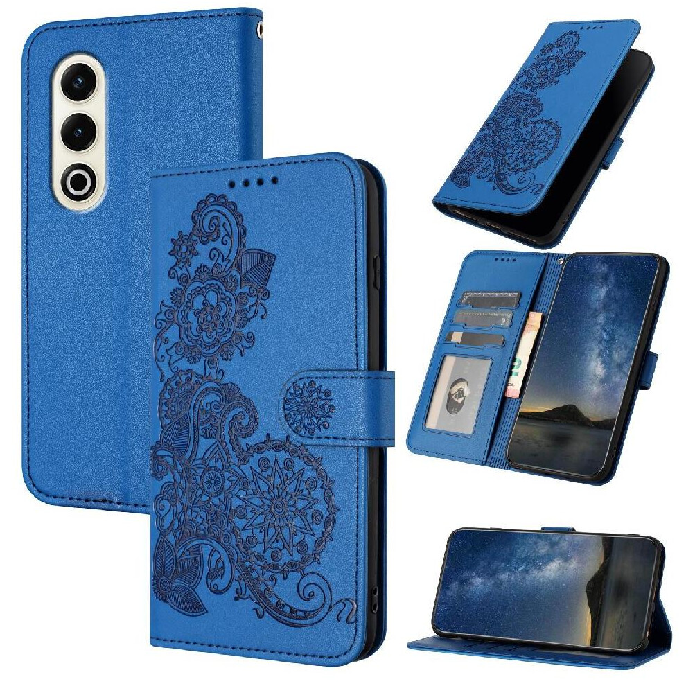 (Blue) Flip Case For Itel S25 With Card Slot Stand Flip Folio Book Kickstand Protective Pu Leather Magnetic Closure Blue 764544186568