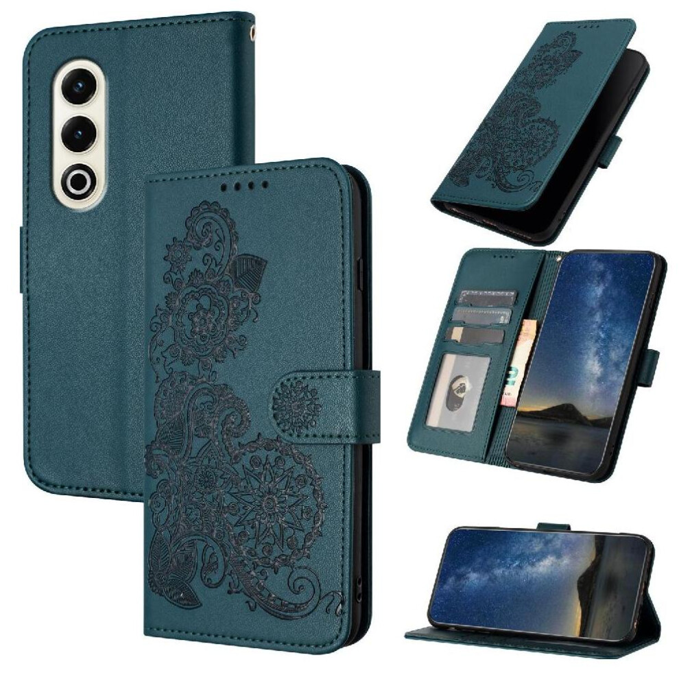 (Green) Flip Case For Itel S25 With Card Slot Stand Flip Folio Book Kickstand Protective Pu Leather Magnetic Closure Green 764544186605