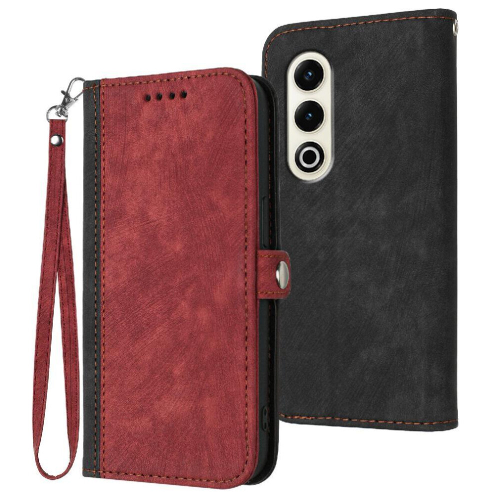 (Red) Case For Itel S25 Pu Leather Magnetic Closure With Card Slot Stand Flip Folio Book Kickstand Protective Wallet Red 764544187015