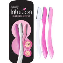 WILKINSON SWORD - Intuition Eyebrow Shaper for Women | Facial Hair Remover and Trimmer | Exfoliating Dermaplaning Tool