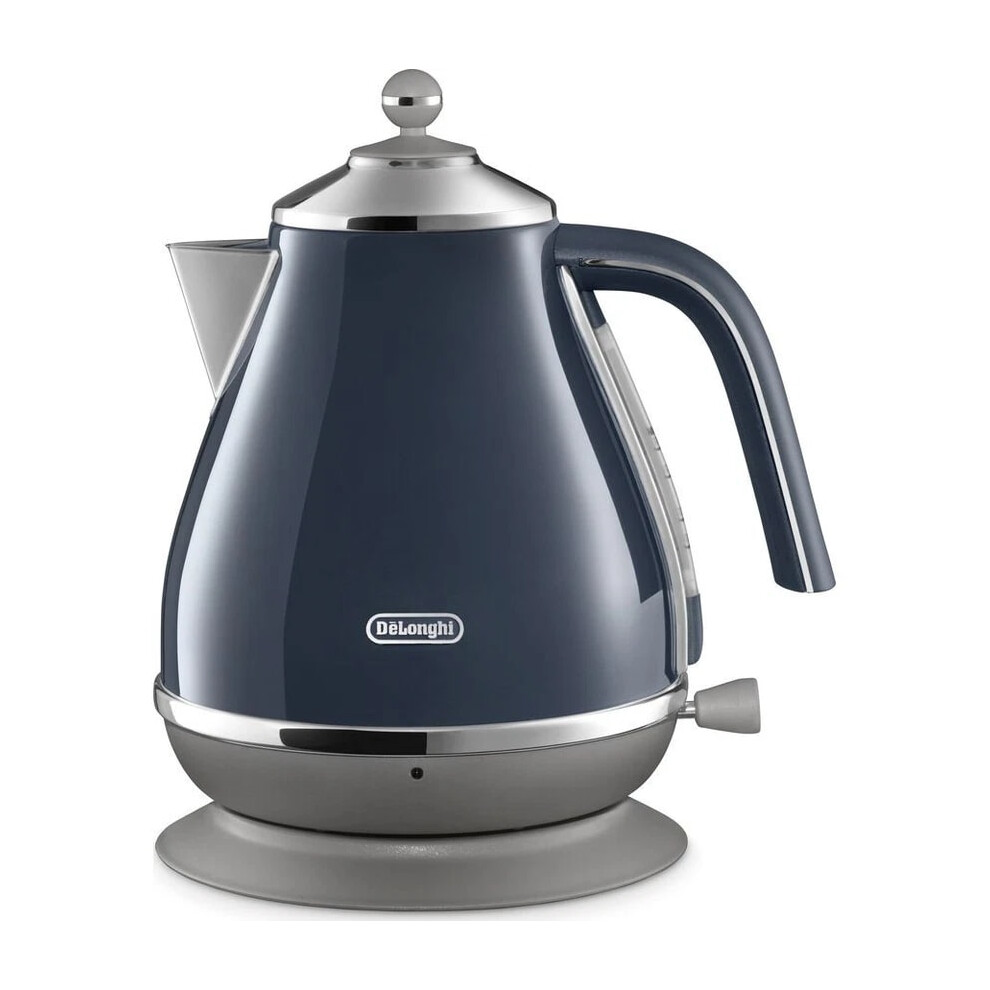 De'Longhi Jug Kettle Icona Capitals Anti Scale Filter 1800W 1.7L- Blue