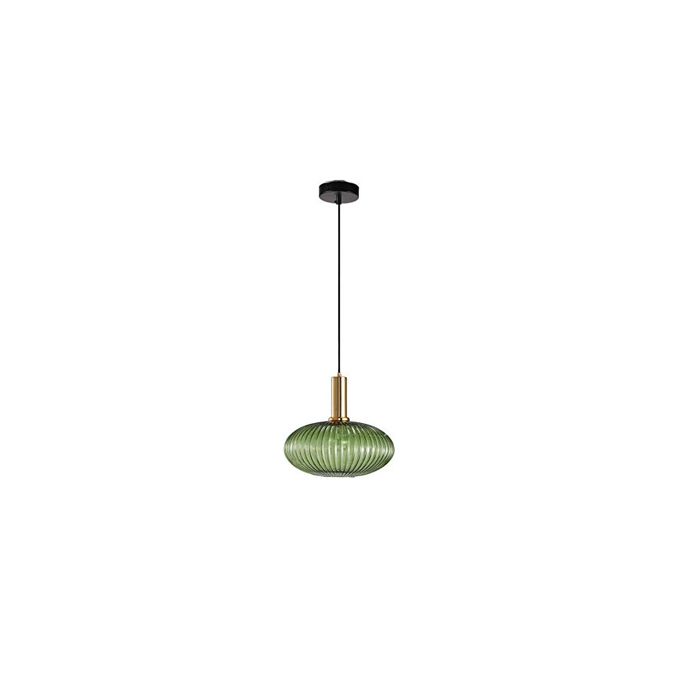 MZStech Modern Chandelier Light,Gold Copper Pendant Light Socket with Green Glass Pendant Lamp Shade,LED Hanging Lamp-image-OPC-PGQ85Y5-NEW