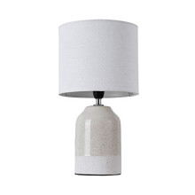 Pauleen 48022 Sandy Glow max. 20W for E14 Bedside Table luminaire Beige White 230V Ceramic/Fabric Without lamp