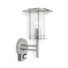 York Outdoor Lights with Sensor - Stainless Steel Security Lights Outdoor Motion Sensor - PIR Motion Sensor Lights - Outdoor Lights Mains Powered -