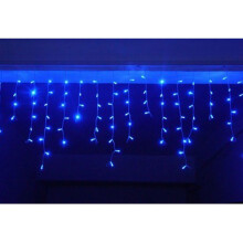 Icicle Christmas Fairy Lights Waterproof Outdoor/Indoor use. Lovely Blue 400 LED 10M Wide 80 Drops Plus a Massive 10M Lead Cable, 8 Modes, Low Safe