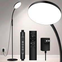 Mojimdo 20000 Lux Light Lamp, Flexible and Dimmable LED Daylight Floor Lamp with 5 Color 10 Brightness for Reading Working, Floor Standing Sunlight