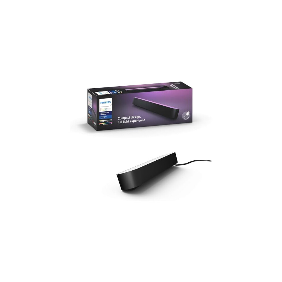 Philips Hue Play White and Colour Ambiance Smart Light Bar Single Pack Base Unit, Entertainment Lighting for TV and Gaming (Works with Alexa, Google