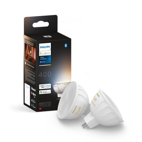 Philips Philips Hue LED Smart Light spot - Warm to Cool White Light - 2 Pack - MR16