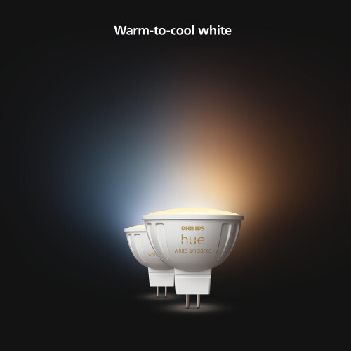 Philips Philips Hue LED Smart Light spot - Warm to Cool White Light - 2 Pack - MR16 2