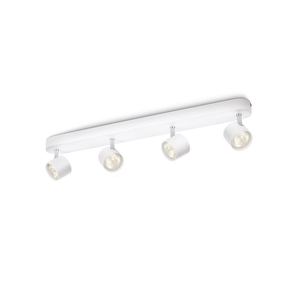 Philips Myliving Star 4 Bar Spot Ceiling (Integrated 4 X 3 W Led Bulb) - Light/White