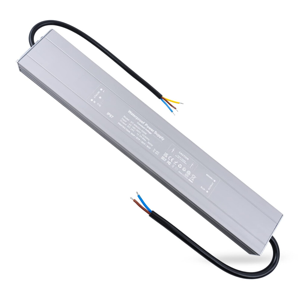 Reylax 24V Led Driver 300W 12.5A Ip67 Waterproof Transformer For Led Strip Lights & Garden Lights 5051219626388