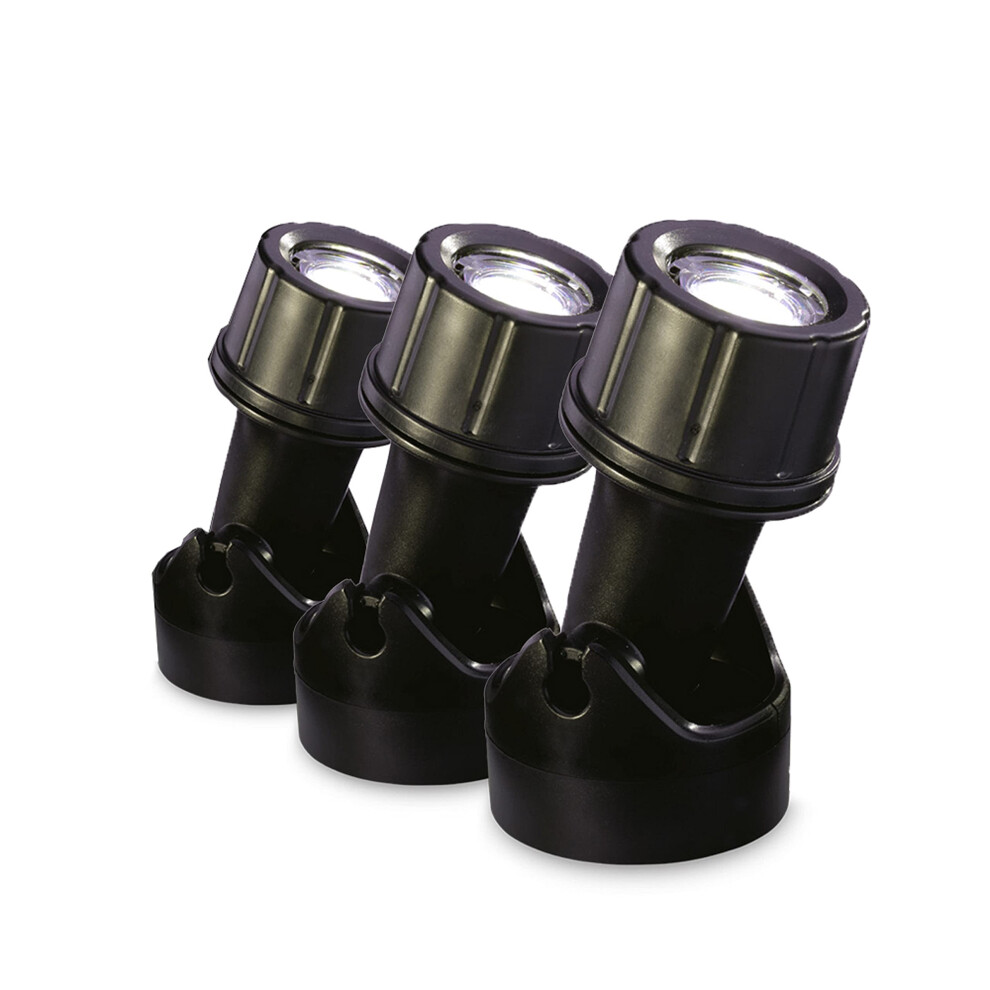 Blagdon Ultra Bright Economical LED Pond and Garden Lights, Fully Submersible, Waterproof, 1 Watt (3 Lights), with Transformer, Cables and Fixings,