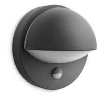 Philips myGarden June Outdoor Wall Light with Motion Sensor 12 W Bulb Not Included Anthracite