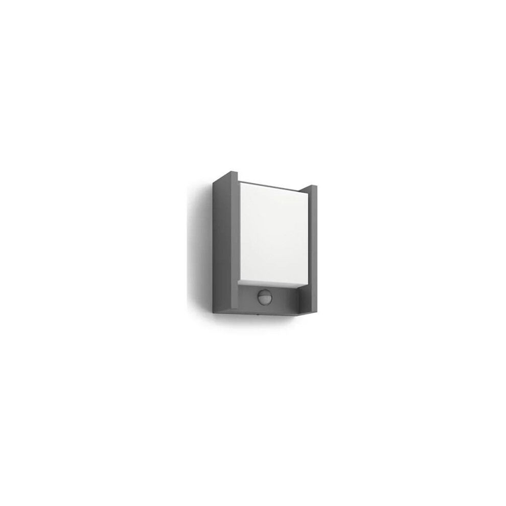 Philips Mygarden Arbour Led Outdoor Wall With Motion Sensor [Anthracite] 1 X 6 W Integrated Led For Garden And Patio Ing Light/Anthracite