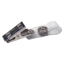 Advantus Badge Strap With Clip Clear/Silver Box Of 100