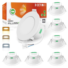 ALUSSO IP65 LED Downlights Ceiling Dimmable 10W 800LM LED Recessed Ceiling Spot Lights 3000K Warm 4000K Neutral 5700K Cool Adjustable Spotlights
