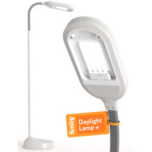 Kenley Daylight Lamp - Reading Light Floor Standing - Natural Bright Sunlight - Energy Saving Bulb for True Colours - Sturdy & Easy to Assemble -
