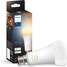 Philips Hue New White Ambiance Smart Light Bulb 100W - 1600 Lumen [E27 Edison Screw] with Bluetooth. Works with Alexa, Google Assistant and Apple