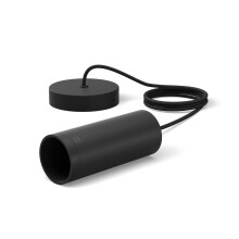 Philips Hue Hanging Black Cord Fixture for LED Smart Lighting [E27 Edison Screw Socket] Easy Installation for Indoor Home Lighting. Bedroom,