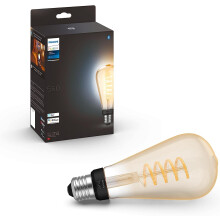Philips Hue White Ambiance Filament ST72 Giant Smart Light Bulb [E27 Edison Screw] with Bluetooth. Works with Alexa, Google Assistant and Apple