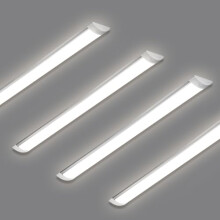 HUMIGA 4FT LED Batten Light, 40W Low Profile Wall Ceiling Surface Mounted Fitting, IP20 Slim Wide Tube Lighting for