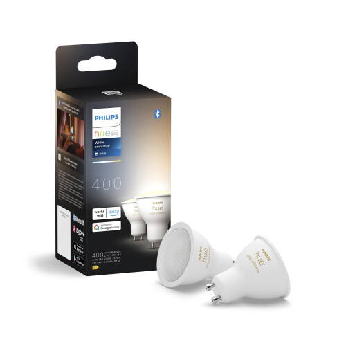 Philips Philips Hue GU10 ? Smart Spotlight ? (2-Pack) White Ambiance
