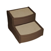 Pet Gear Easy Steps II Extra Wide, Small, Chocolate Brown