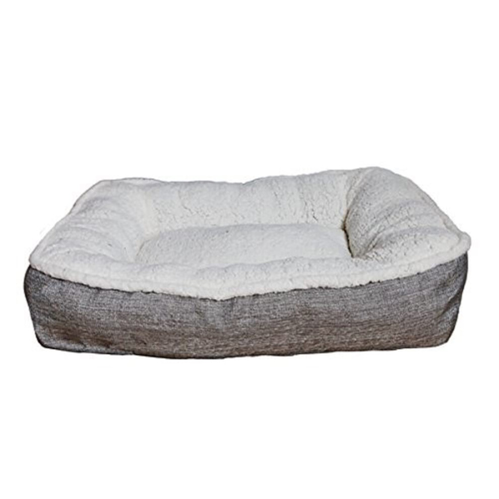 Rosewood Plush/Tweed Teddy Bear Dog Mattress, Large