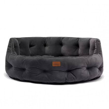 Joules Chesterfield Pet Bed Grey Large