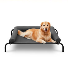 TJSOULER Outdoor Dog Bed with Removable Bloster, Cooling Raised Dog Bed for Giant Dogs, Breathable Washable Mesh, Cooling Elevate Dog Bed for Home and