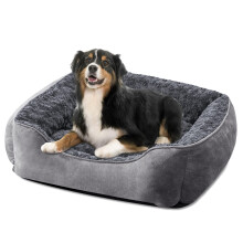 JOEJOY Dog Bed Extra Large - Washable Dog Bed Anti-Anxiety Dog Bed Soft Plush Dog Bed Rectangle Non-Slip Bottom Pet Bed - Small | Medium | Large Size