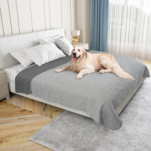 PICK FOR LIFE Waterproof Dog Blanket For Bed, 208?208cm Dog Blankets Washable Soft Reversible Puppy Blankets Anti Scratches Dirty for Bed Sofa