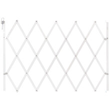 Nordlinger Pro 742001 Stop'Fix Extendable Wooden Pet Barrier for Dogs White