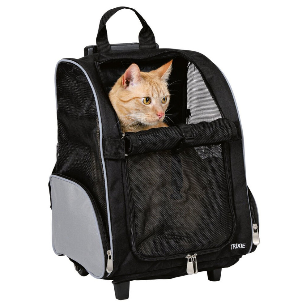 Trixie Nylon Trolley, 36 ? 50 ? 27 cm, Black/ Grey