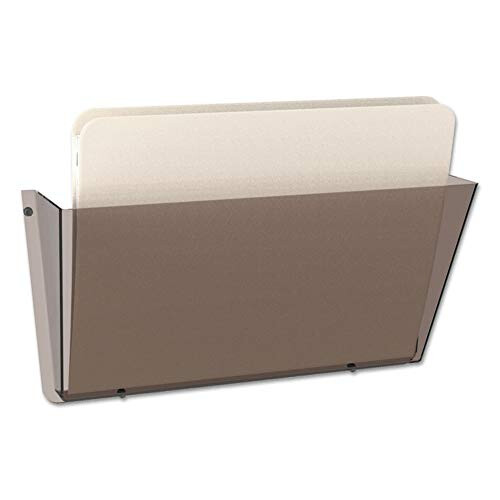 Deflect-O Docupocket Single Pocket Wall File  Letter  Smoke (DEF63202) 1