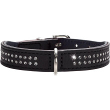 Hunter Dog Collar Nappa Leather Diamond Petit