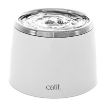 Catit Fresh and Clear Stainless Steel Fountain, White