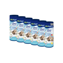 Biokat?s Deo Pearls Cotton Blossom - Scented cat litter additive for freshness and solid clumps in the litter tray - 6 tubes (6 x 700 g)