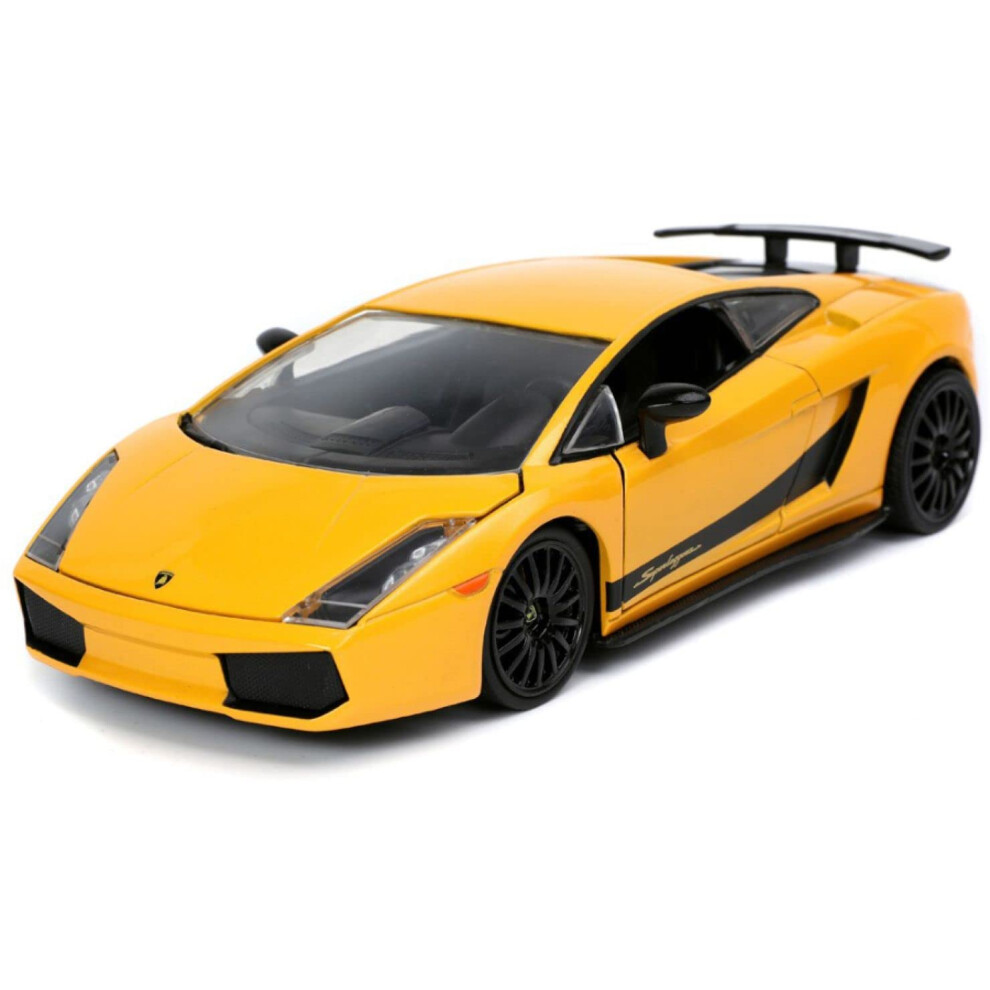 Jada Toys Fast & Furious 1:24 Lamborghini Gallardo Superleggera Die-Cast Car Toys For Kids And Adults Yellow