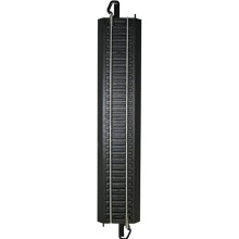 Bachmann Trains - Snap-Fit E-Z TRACK 9? STRAIGHT TRACK - BULK (50 pcs) - STEEL ALLOY Rail With Black Roadbed - HO Scale