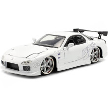 Jada Toys Fast & Furious 1993 Mazda RX-7 1:24 Scale Opening Doors Bonnet & Trunk White