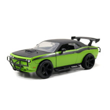 Jada Toys 253203043 Fast & Furious Letty's Dodge Challenger SRT8 Off Road Car Tuning Model 1:24 Scale with Spoiler, Opening Dodge, Bonnet and Trunk,