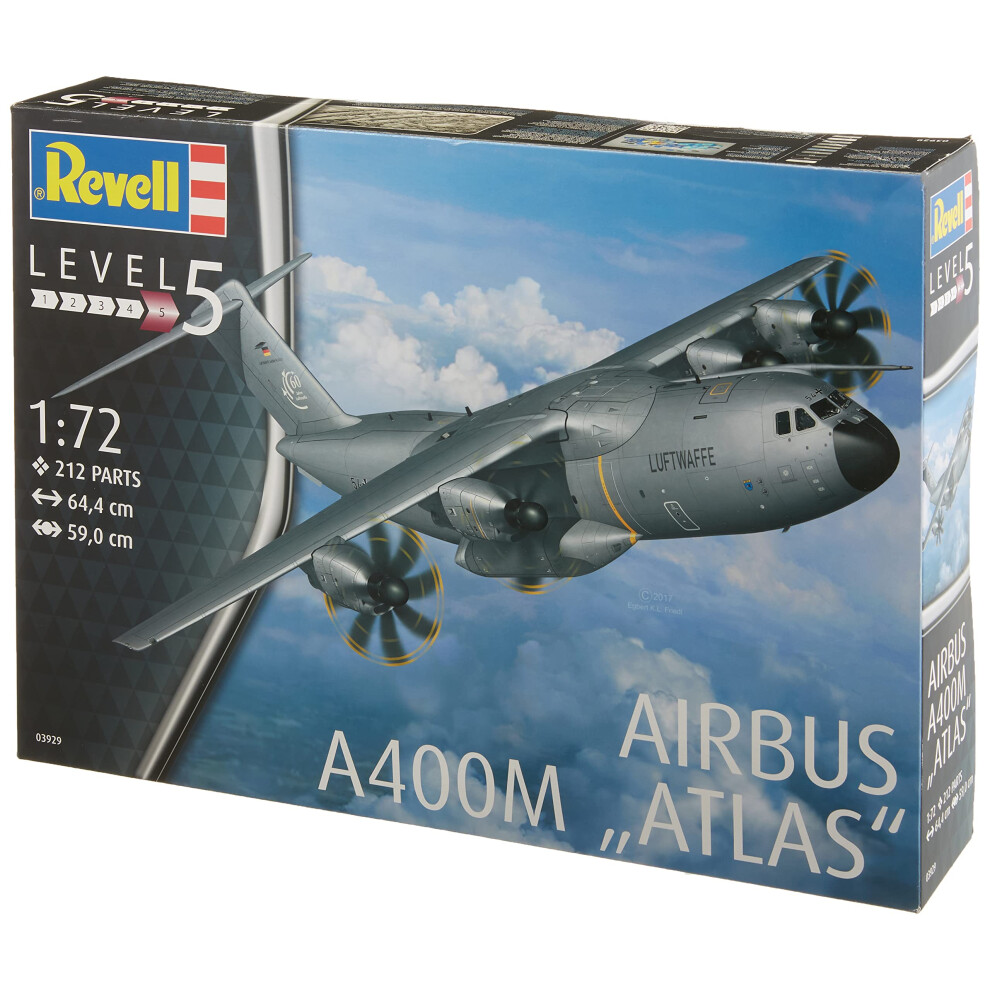 Revell 03929 Airbus A400m "Atlas" 1:72 Scale Unbuilt/Unpainted Plastic Model Kit