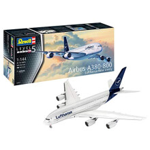 Revell 03872 Airbus A380-800 "Lufthansa" New Livery 1:144 Scale Unbuilt/Unpainted Plastic Model Kit, Multi-colou
