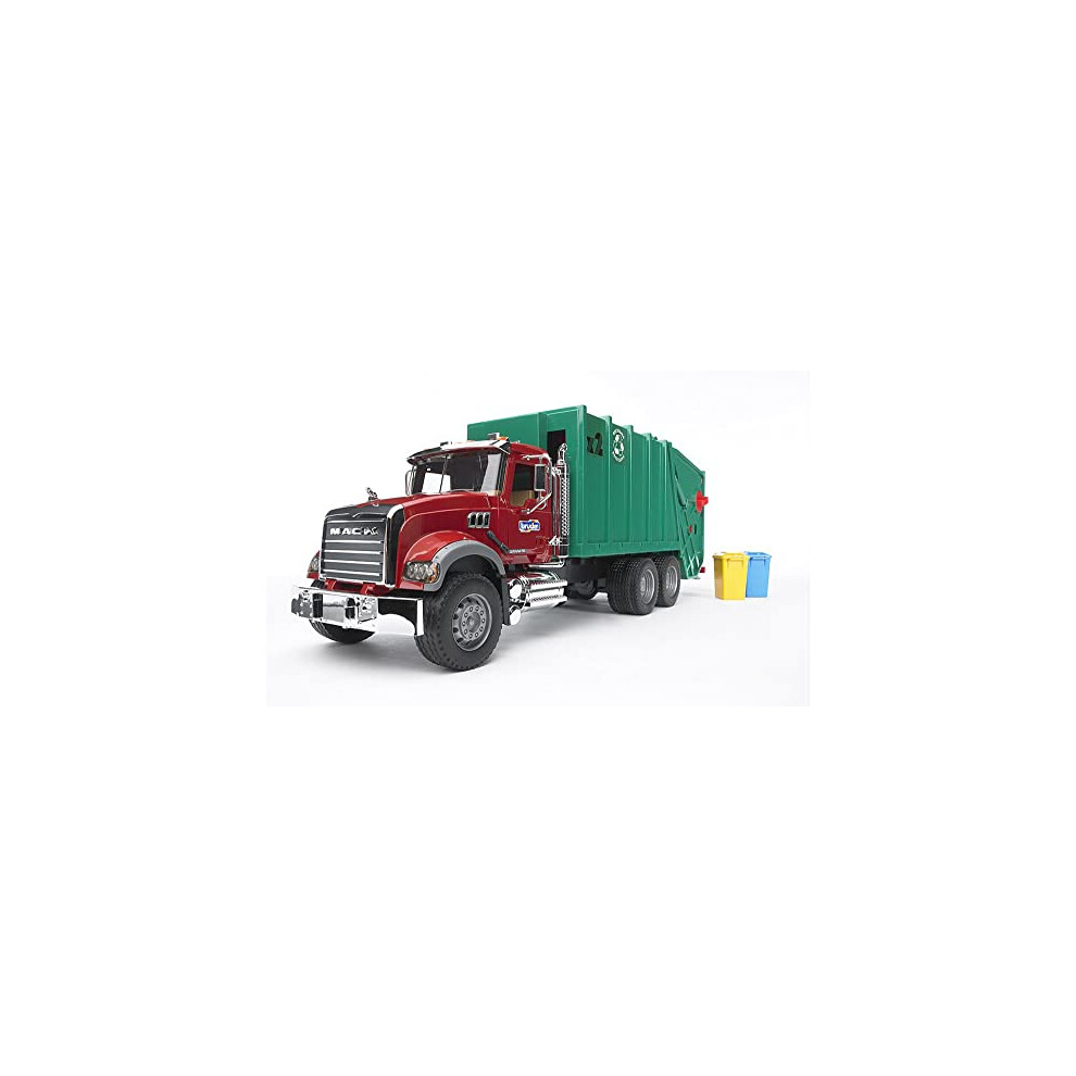 Bruder Mack Granite Garbage Truck () Red/Green