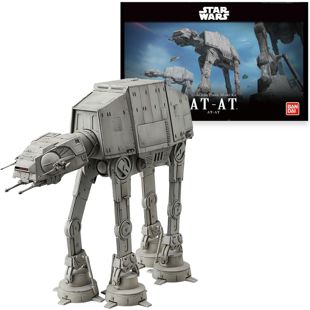 Revell (Bandai Original) 01205 Star Wars At-At (All Terrain Armo Transport) 1:144 Scale Unbuilt/Pre-Coloured/Clip-Together (Non-Glue) Articulated Red