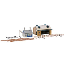 Hornby R8230 OO Gauge Building Extension Pack 4, Model Train Accessories for Adding Scenery & Buildings to 00 Gauge Model Railway, Includes: Railway