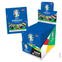 Topps Official Euro 2024 Sticker Collection - Full Box (100 Packages) 6 Stickers per Pack (600 Stickers)
